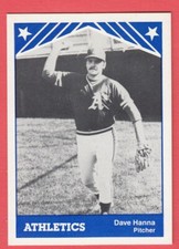 1983 TCMA Minor League # 5 Dave Hanna - Idaho Falls Athletics