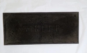 Vintage Singer Sewing Machine Large Black Rubber Mat - Picture 1 of 3