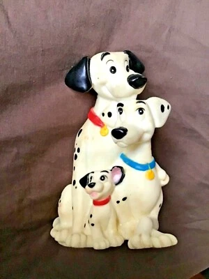 Disney 101 Dalmatians Vintage 1980s 6" Rubber Coin Piggy Bank Happiness Express - Image 1 of 4