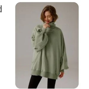 Nap Loungewear Boxy Oversized Turtleneck Pullover Seafoam Green Size Large - Picture 1 of 7