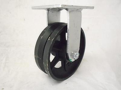 6  X 2  Rigid Caster 7/8  V-Groove Iron Steel Wheel 1000 Lbs • 25.85$