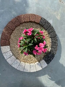 78 cm garden circle brick ring surround grass border tree flower edging border - Picture 1 of 17