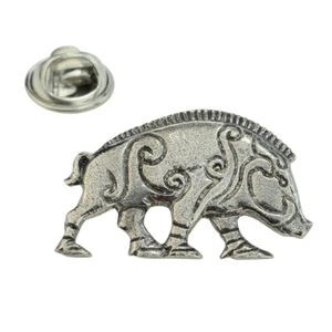 Celtic Boar Pewter Lapel Pin Badge - Picture 1 of 1