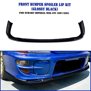 Front Bumper Spoiler Splitter Lip Kit For Subaru Impreza WRX STI 1997-2001 Black - Picture 1 of 11