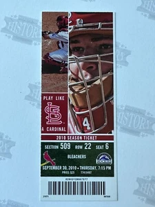 2010 Colorado Rockies St Louis Cardinals Ticket 9/30/10 Carpenter Complete Game - Picture 1 of 1