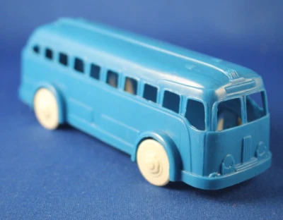 Plasticville - O-O27 - Vehicles - V10 - 1 Bus - blue - HTF - Outstanding - Image 1 of 4