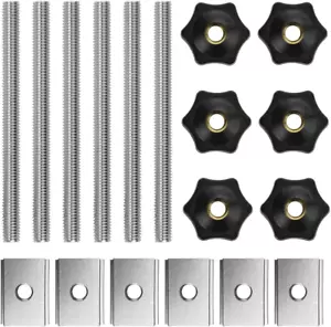 18 Stück T-Schiene Gleitmuttern M8 Nutensteine T-Nut Muttern Kit Mit T-Schraube - Bild 1 von 12