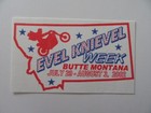 2002 Evel Knievel Week 1st Yr Butte Montana Schedule Spanky Spangler Postcard