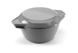 20cm Samuel Groves Enamelled Cast Iron Round Casserole Roasting Dish with Lid - Picture 1 of 7