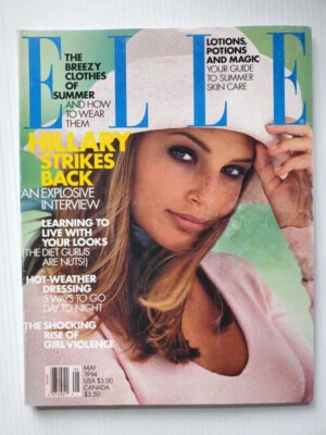 1994 ELLE Bridget HALL & Moynahan Dayle HADDON Magali Amadei ABSOLUT Ad on 16p - Photo 1/4