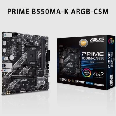 ASUS PRIME B550M-K ARGB CSM/DDR4/Ryzen AM4/ATX AMD motherboard - Image 1 of 4