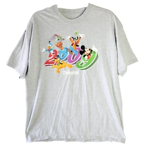 Disneyland Resort Disney Adulto XL Camiseta Gris Mickey Goofy Nemo Buzz 2009 Impresión - Imagen 1 de 10