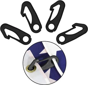 Anley 4 PCS Heavy Duty Flagpole Snap Hook Clips - Flag Pole Attachment Accessory - Picture 1 of 7