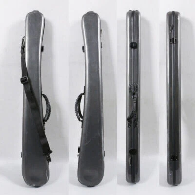 Advanced Black double bass Bow Case/Box Carbon Composite Light hold 2pcs bows - Image 1 of 4