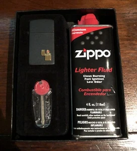 Zippo Gift Set Slim Lighter Mini Emblem, LighterFluid, And Flint - Picture 1 of 1