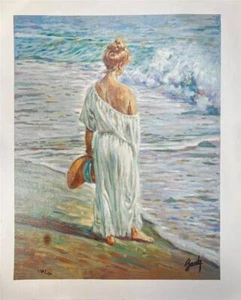 Sebastia Boada Last day of Summer Hand Signed Limited Giclee on Canvas Art - Picture 1 of 3