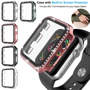 Apple Watch Series 6 5 4 3 2 SE Bling Case Displayschutzfolie 42/38/40/44mm Cover - Bild 1 von 72