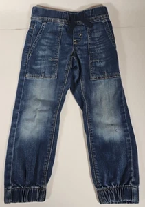 Denizen Levi's Boys Jeans Regular Pockets Stretch Elastic Hem Blue 5 - Picture 1 of 4