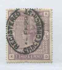 GB 1883 2/6d lilac KD struck by a London Gracechurch registered 1899 CDS