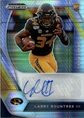2021 Panini Prizm Draft Picks Autographs Prizms Hyper #74 Larry Rountree Auto - Image 1 of 2