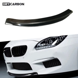 FRP Balck Front Bumper Lip Spoiler Splitter BodykitFor BMW F06 F12 F13 M6 13-18 - Foto 1 di 8