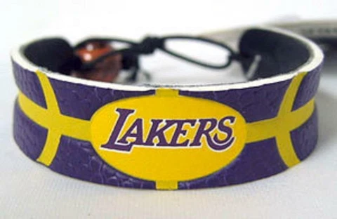 Los Angeles Lakers Team Color Basketball Bracelet [NEW] Jewelry Necklace Wrist Cover
