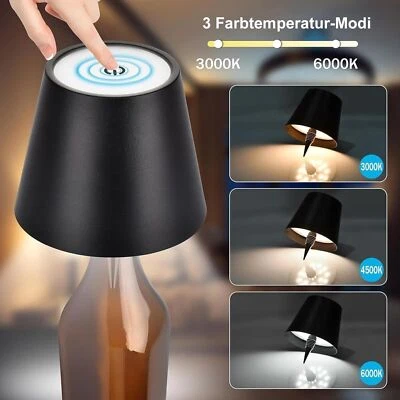 Dimmbare LED Flaschenlampe Touch Weinflasche Tisch lampe Geschenke Nachtlicht - Bild 1 von 4