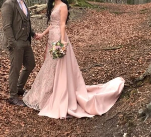 Abendkleid Ballkleid Polterabendkleid Sima Couture Gr. XS-S NP 1299 € Nude - Bild 1 von 8
