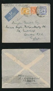 IRAQ 1941 POSTA AEREA WW2 NON CENSURATA a GB - Foto 1 di 3