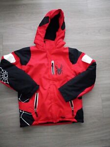 Spyder Boys Ski Jacket  Red & Black Coat SIZE 14