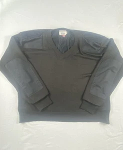 GORE WINDSTOPPER Duty Uniform Sweater XL V-Neck USA Made Rank Epaulettes - Picture 1 of 13