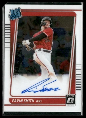 2021 Panini Donruss Optic Baseball Rated Rookie Signatures Pavin Smith - Image 1 of 2