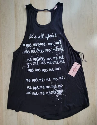 Camiseta Regata Juicy Couture Tamanho G Preta All About Me Sem Mangas Aberta Traseira - Imagem 1 de 4
