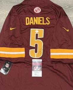 JAYDEN DANIELS Signed Washington Commanders Jersey JSA COA Authenticated NFL - Picture 1 of 3