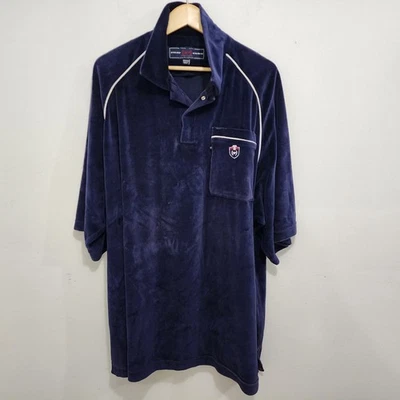 Sudadera Polo Hip Hop Streetwear De Colección Phat Farm Velour S/S Y2K Para Hombres 3XL Foto 1 de 4