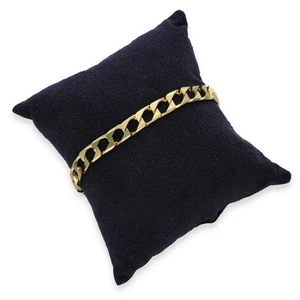 Brazalete cuadrado de oro amarillo de 9 quilates - 8,5" - 15,7 g - Imagen 1 de 6