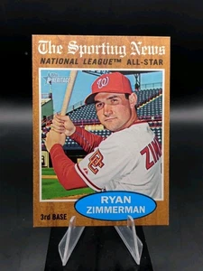 2011 Topps Heritage #392 Ryan Zimmerman All-Star - Foto 1 di 2