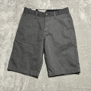 Volcom Frickin Chino Shorts Mens Size 26 Gray Casual Everyday Flat Front - Picture 1 of 10
