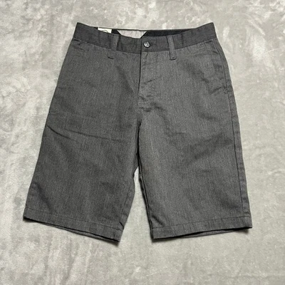 Volcom Frickin Chino Shorts Mens Size 26 Gray Casual Everyday Flat Front - Image 1 of 4