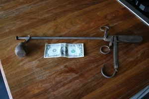 Antique Cast Iron Hanging Balance Beam Scale Springfield, MA - Picture 1 of 8