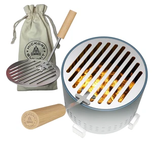 Placa de parrilla Hickory Summit para estufa Solo Mesa mango de seguridad de acero inoxidable - Imagen 1 de 7