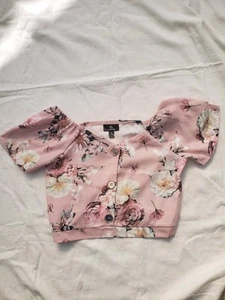 BNWOT girls Firetrap Light Pink Cropped Top Age 13 Years - Picture 1 of 4