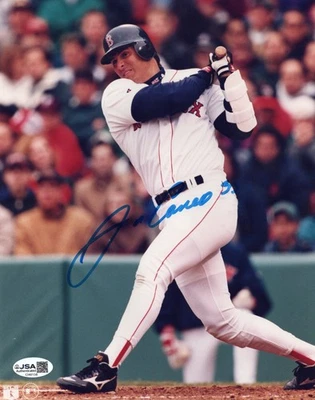 JOSE CANSECO AUTOGRAPH 8X10 PHOTO JSA COA AUTO SIGNED BOSTON RED SOX - Image 1 of 2