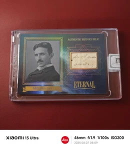 2024 Eternal Cuts Nikola Tesla Authentic History Relic 37/75 - Picture 1 of 2