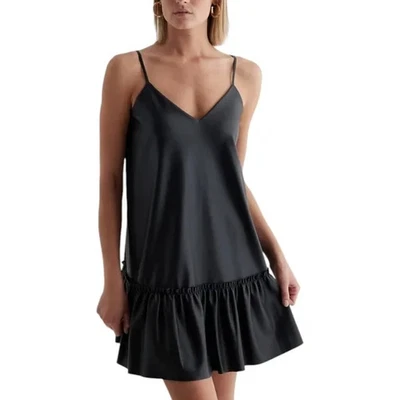 Nuevo con etiquetas Vestido Express Imitación Cuero Cuello en V Downtown Cami Mini Cambio Talla Mediana Foto 1 de 4