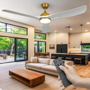 56 Inch Ceiling Fans with Lights, Smart Ceiling Fan with APP and Remote Control - Picture 1 of 9