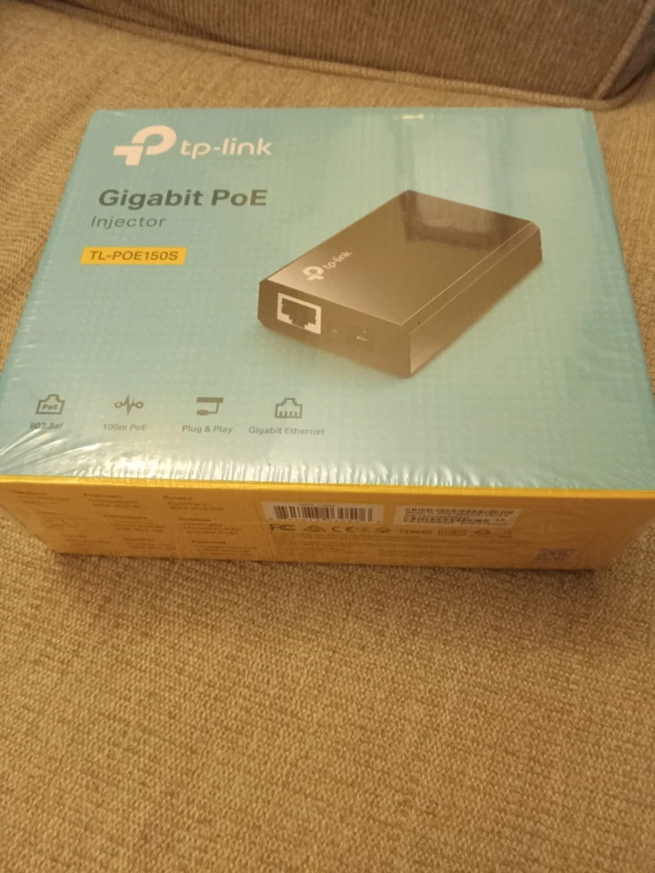 Adaptador inyector TP-Link Gigabit Power Over Ethernet PoE redes TL-PoE150S Foto 1 de 1