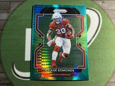 2021 Panini Prizm - Chase Edmonds Green Hyper /175 Arizona Cardinals - Image 1 of 3