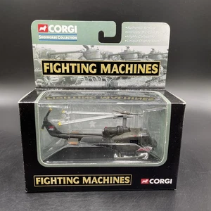 2002 Corgi Fighting Machines Bell UH-1C Shark-Mouth Huey Helicopter Vietnam NEW - Picture 1 of 18