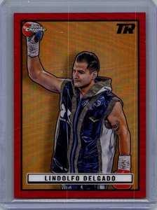 LINDOLFO DELGADO 2024 Topps Chrome Boxing 1951 Ringside /5 Red Refractor - Picture 1 of 2